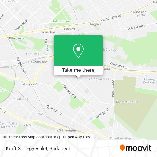 Kraft Sör Egyesület map