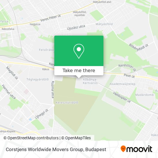 Corstjens Worldwide Movers Group map