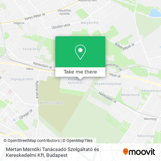 Mértan Mérnöki Tanácsadó Szolgáltató és Kereskedelmi Kft map