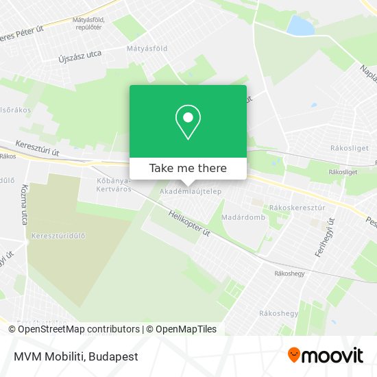 MVM Mobiliti map