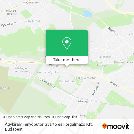 Ágykirály Fenyőbútor Gyártó és Forgalmazó Kft map