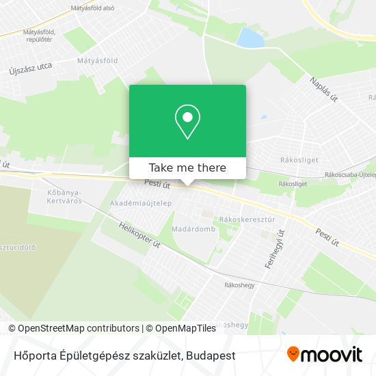 Hőporta Épületgépész szaküzlet map