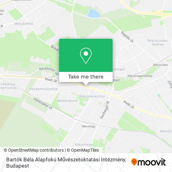 Bartók Béla Alapfokú Művészetoktatási Intézmény map