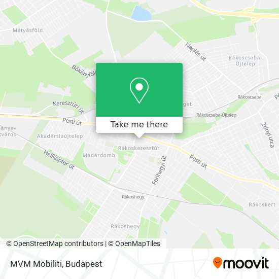 MVM Mobiliti map