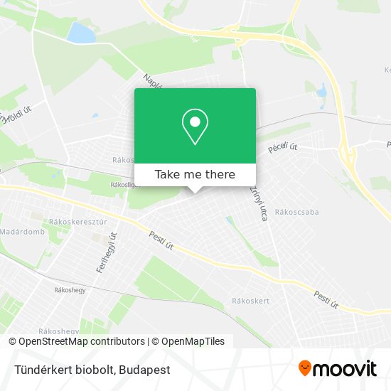 Tündérkert biobolt map