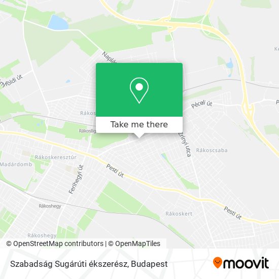 Szabadság Sugárúti ékszerész map