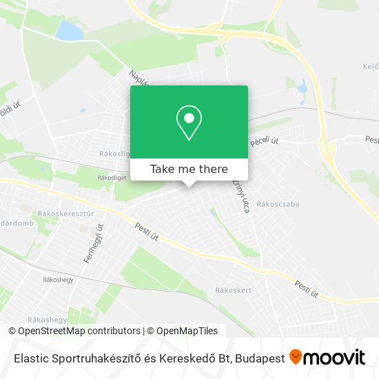 Elastic Sportruhakészítő és Kereskedő Bt map