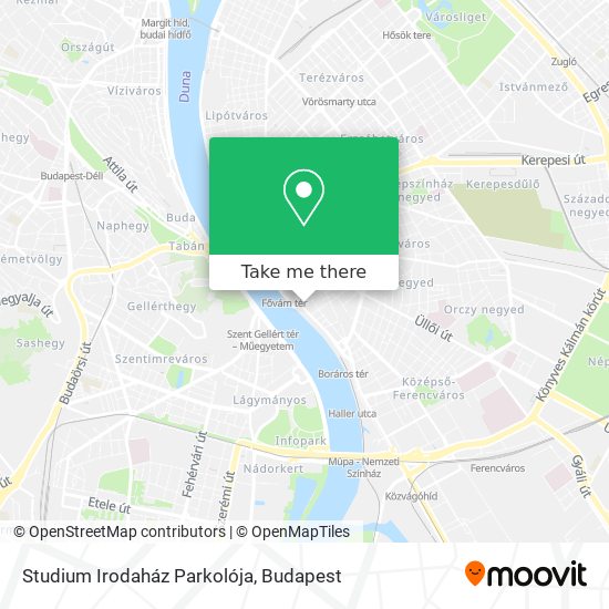 Studium Irodaház Parkolója map
