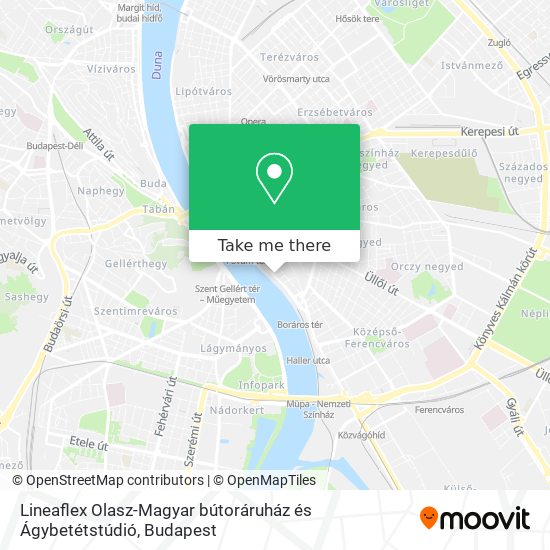 Lineaflex Olasz-Magyar bútoráruház és Ágybetétstúdió map
