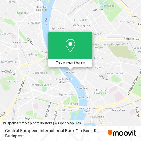 Central European International Bank Cib Bank Rt map