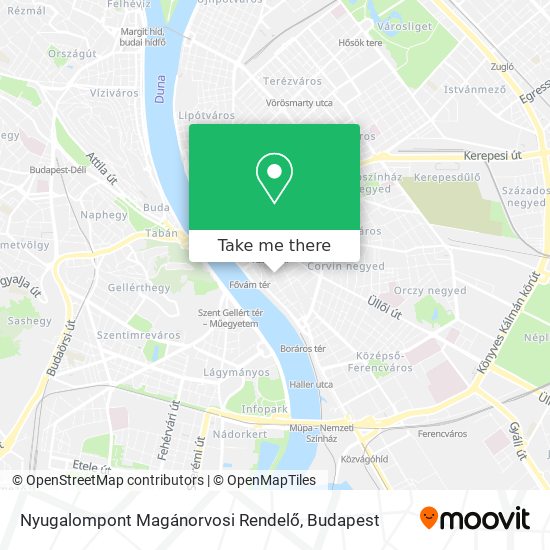 Nyugalompont Magánorvosi Rendelő map