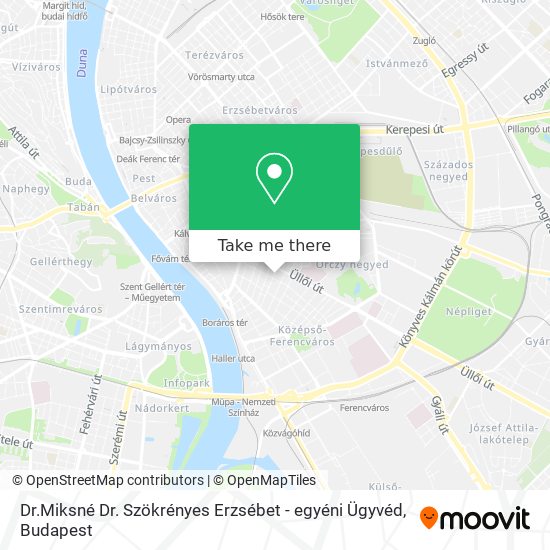 Dr.Miksné Dr. Szökrényes Erzsébet - egyéni Ügyvéd map