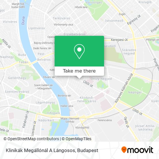 Klinikák Megállónál A Lángosos map