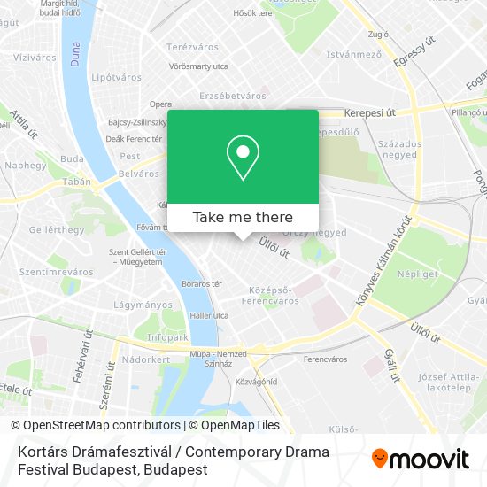 Kortárs Drámafesztivál / Contemporary Drama Festival Budapest map