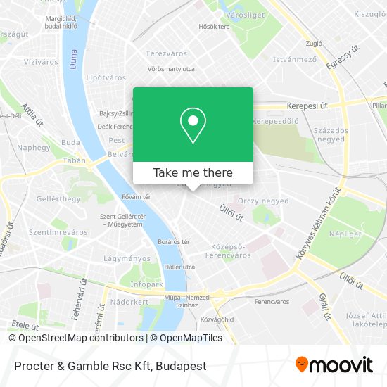 Procter & Gamble Rsc Kft map