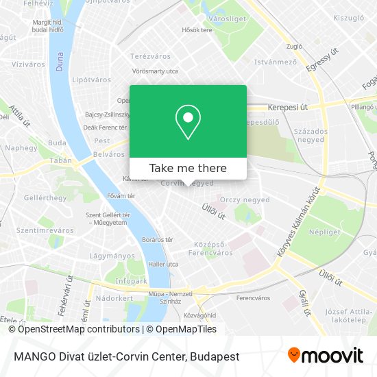 MANGO Divat üzlet-Corvin Center map