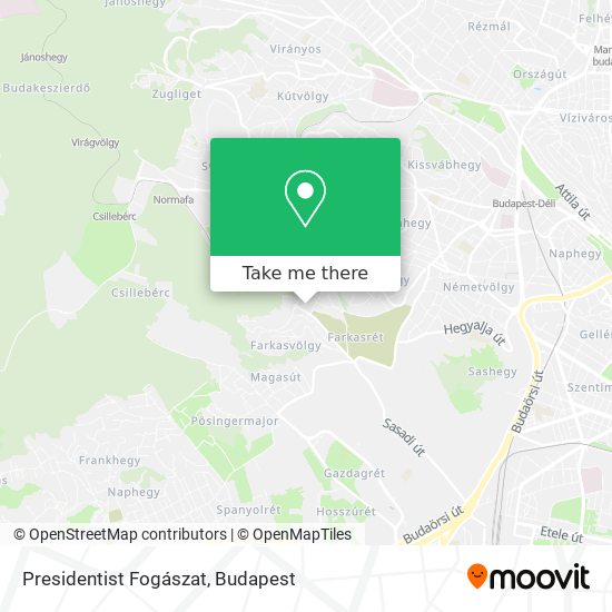 Presidentist Fogászat map