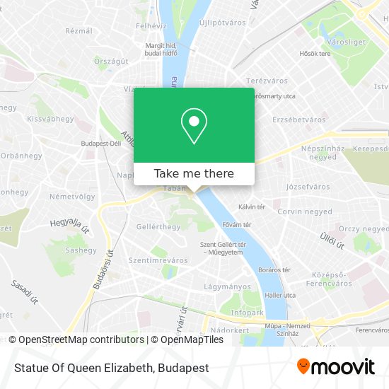 Statue Of Queen Elizabeth map