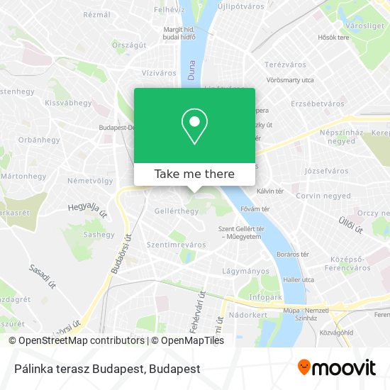 Pálinka terasz Budapest map