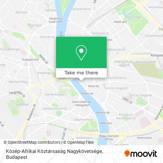 Közép-Afrikai Köztársaság Nagykövetsége map