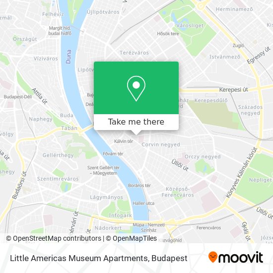 Little Americas Museum Apartments map