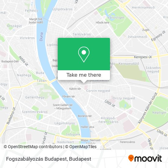 Fogszabályozás Budapest map