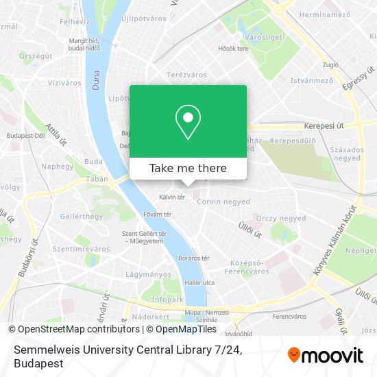 Semmelweis University Central Library 7 / 24 map