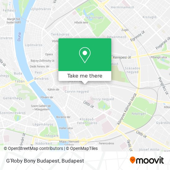 G'Roby Bony Budapest map