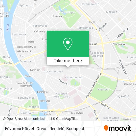Fővárosi Körzeti Orvosi Rendelő map