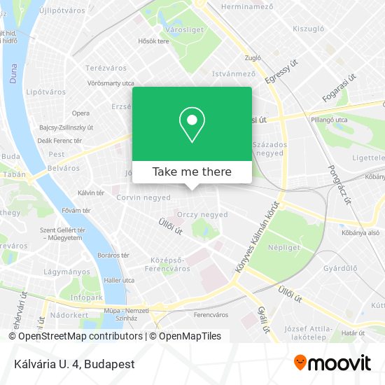Kálvária U. 4 map