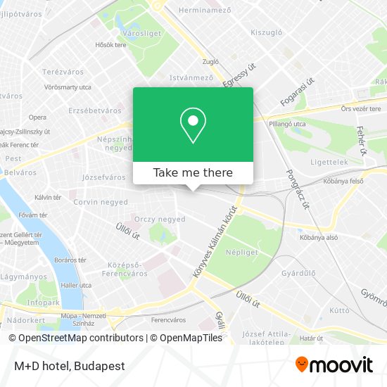 M+D hotel map