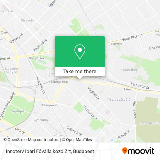 Innoterv Ipari Fővállalkozó Zrt map