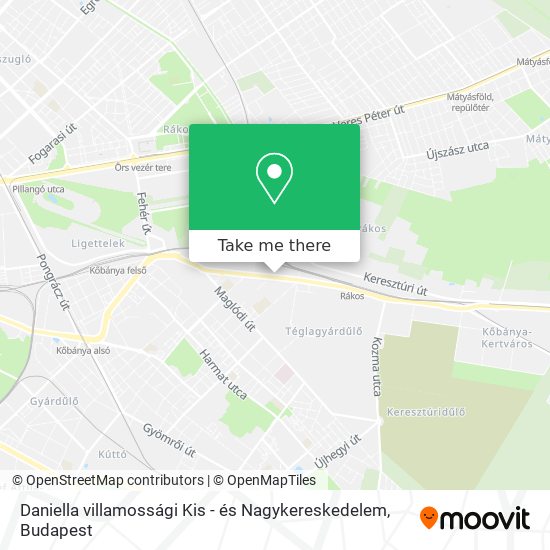 Daniella villamossági Kis - és Nagykereskedelem map