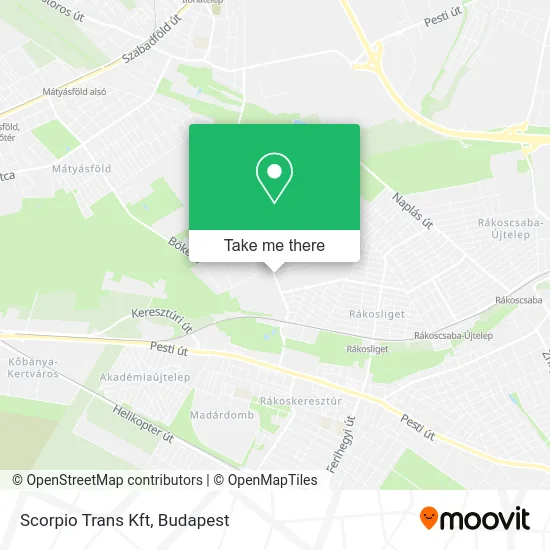 Scorpio Trans Kft map