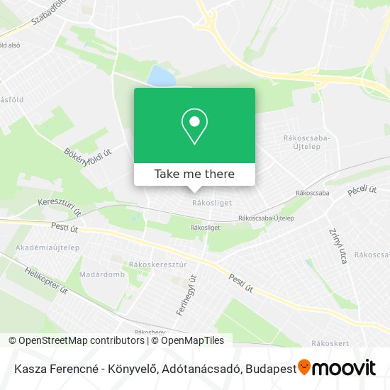 Kasza Ferencné - Könyvelő, Adótanácsadó map