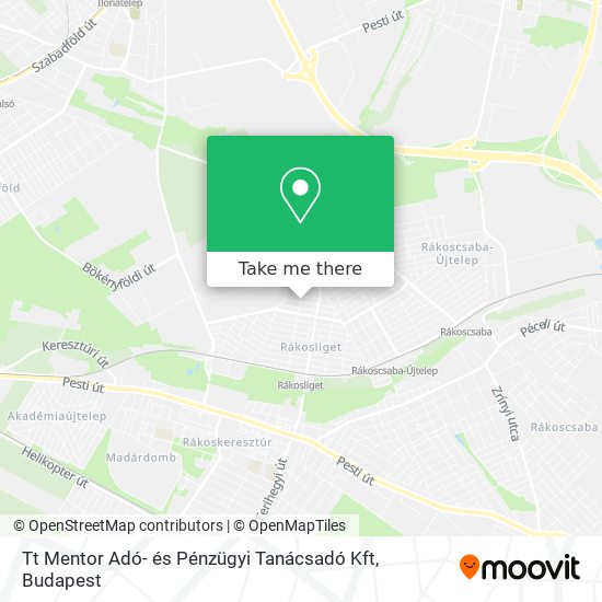 Tt Mentor Adó- és Pénzügyi Tanácsadó Kft map