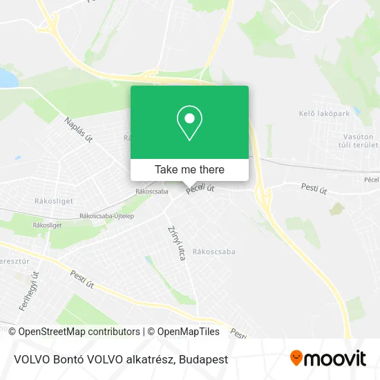 VOLVO Bontó VOLVO alkatrész map