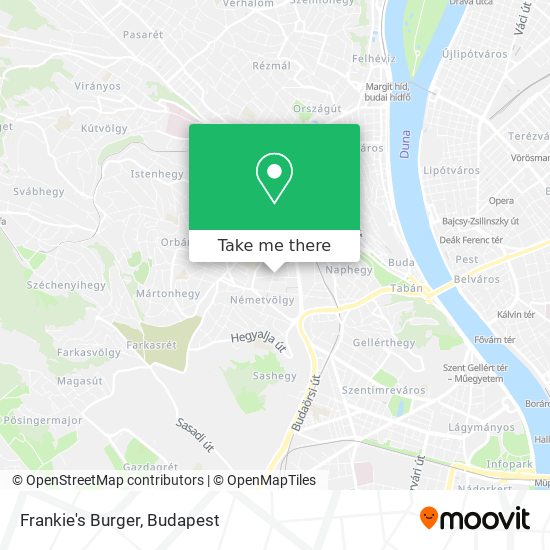 Frankie's Burger map