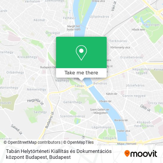 Tabán Helytörténeti Kiállítás és Dokumentációs központ Budapest map