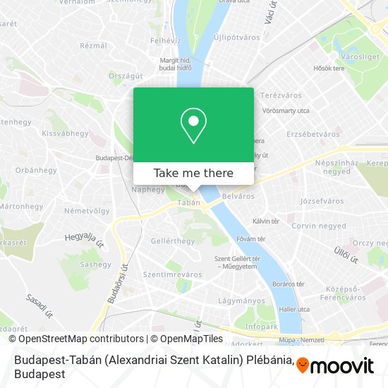 Budapest-Tabán (Alexandriai Szent Katalin) Plébánia map