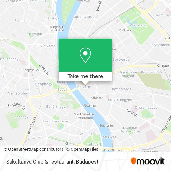 Sakáltanya Club & restaurant map