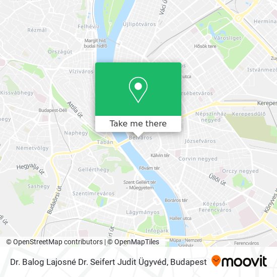 Dr. Balog Lajosné Dr. Seifert Judit Ügyvéd map