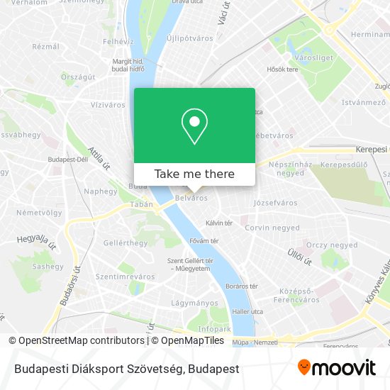 Budapesti Diáksport Szövetség map