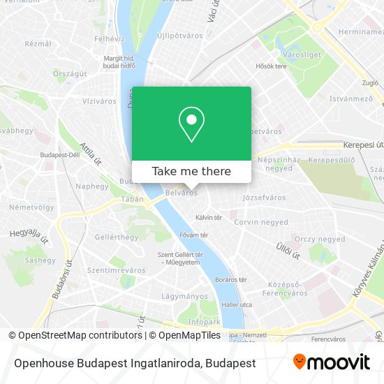 Openhouse Budapest Ingatlaniroda map