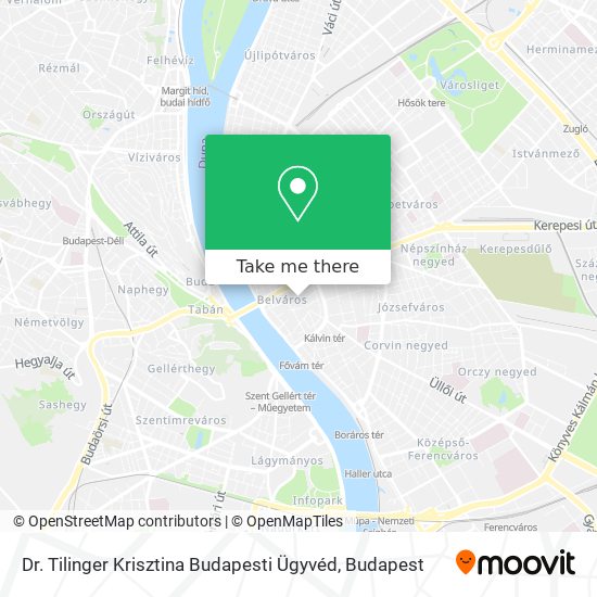 Dr. Tilinger Krisztina Budapesti Ügyvéd map