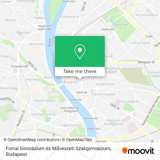 Forrai Gimnázium és Művészeti Szakgimnázium map