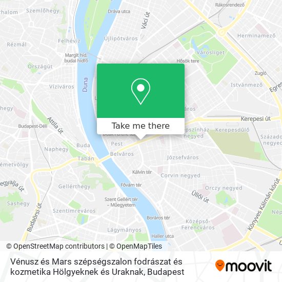 Vénusz és Mars szépségszalon fodrászat és kozmetika Hölgyeknek és Uraknak map