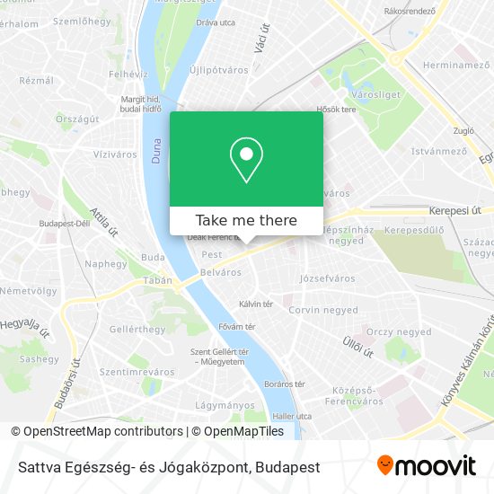 Sattva Egészség- és Jógaközpont map