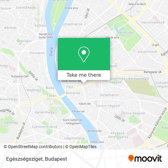 Egészségsziget map