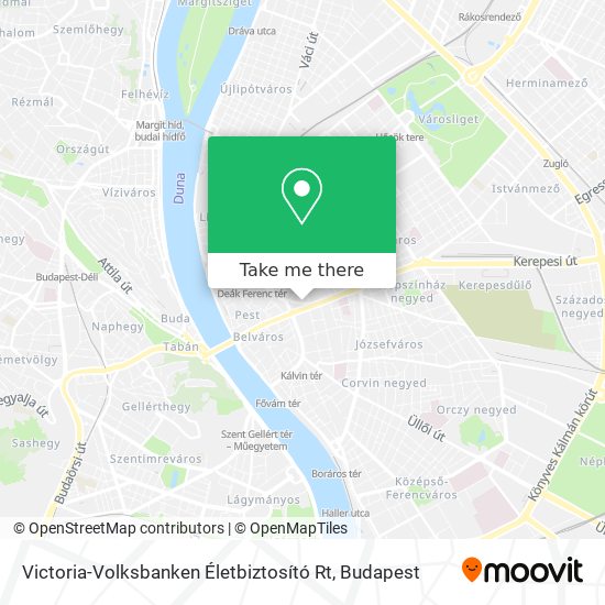 Victoria-Volksbanken Életbiztosító Rt map